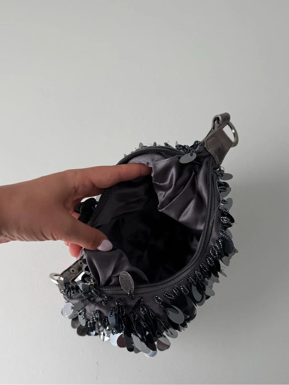 Y2K Sequin Disco Slouchy Purse